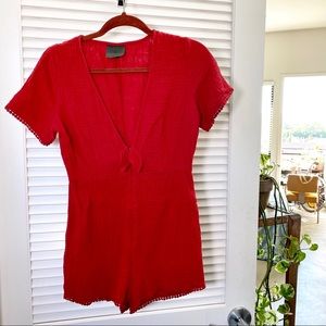 NIGHTWALKER RED ROMPER